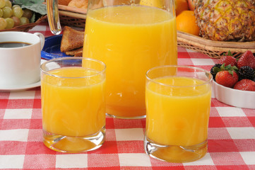 Fresh orange juice