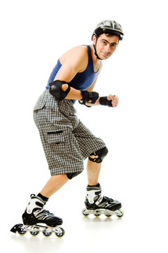 Man In Roller Blades