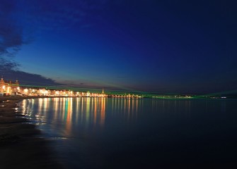 Weymouth Lazers over seafront in dorset