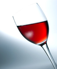 Weinglas mit Rosewein