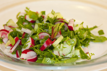 salad from fresh vegetables