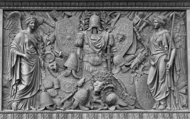 Relief in honour of Russia's victories, Alexander Column, Peters