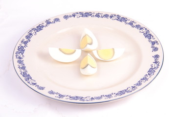 side view breakfast egg