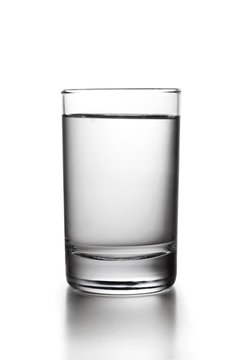 a  glass of water