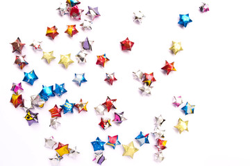 Paper star colourfull