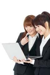 Beautiful young business woman. Portrait of asian.