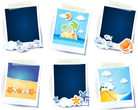 Holidays on the beach! Photo frames