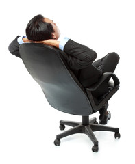 business man relaxing