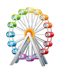 vector icon ferris wheel