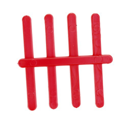 Color counting sticks isolated on white