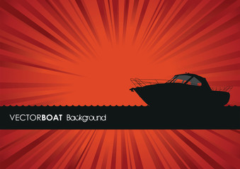 Fototapeta na wymiar boat silhouette background