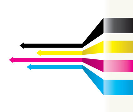 cmyk abstract arrow background