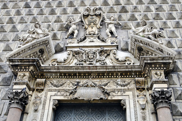 San Domenico Maggiore, Naples, Italy - Exterior view.