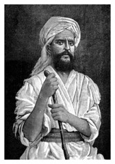 Man portrait : a traditionnal Arabian
