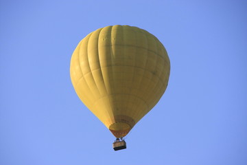 Hot-air balloon in a blue sky