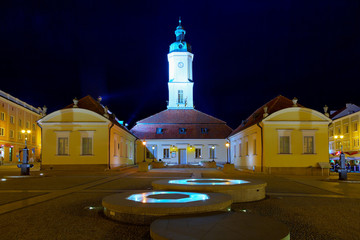 Town Hall on the Main Market in Bialystok, Poland.