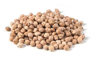 chick-peas, isolated on white background