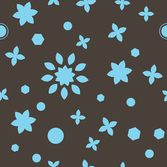 Beauty brown seamless wrapping pattern