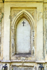 Fototapeta na wymiar Grave kamień na cmentarzu