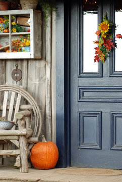 Fall Front Porch