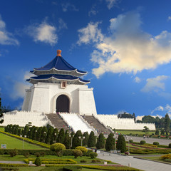 Fototapeta premium chiang kai shek memorial hall for adv or others purpose use