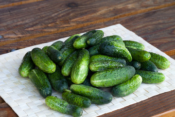 fresh green cucumber