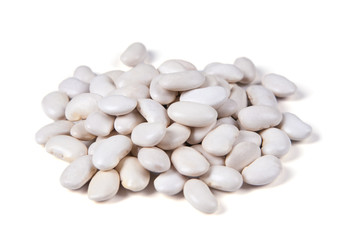 jumbo-white-beans, isolated on white background