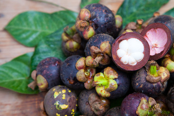 Mangosteen is one of delicious thai fruit