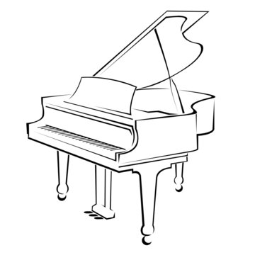 piano outlines