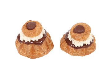 Two cream filled dessert