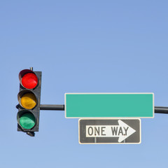 Traffic Light & Street Signs