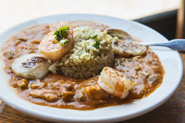 Gumbo with Chicken, Seafood & Sausage