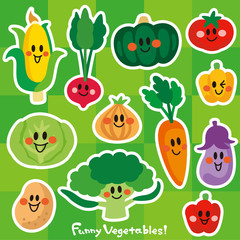 笑顔の野菜たち