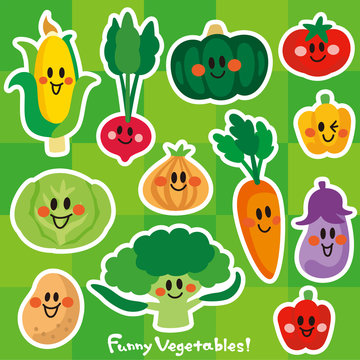 笑顔の野菜たち