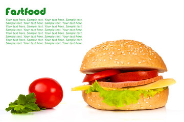 Fresh raw vegetables  isolated on white