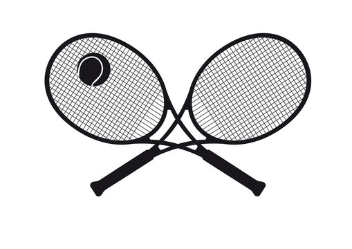 Tennisschläger mit Ball