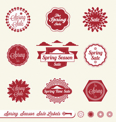 Vector Set: Spring Sale Labels