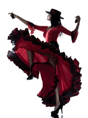 woman gipsy flamenco dancing dancer