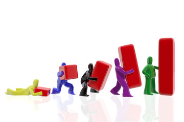 Equipo creando beneficios