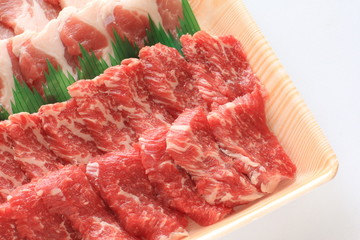 freshness Beef and pork for Korean Yakiniku