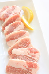 Freshness pork bacon for Korean BBQ