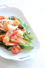 Japanese crab kamaboko and vegetable salad