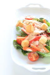 Japanese crab kamaboko and vegetable salad