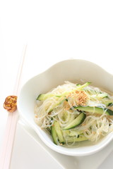 asian cuisine, Vermicelli and cucumber salad