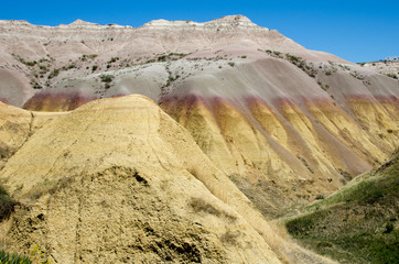 The Yellow Mound area near Dillon Pass, Badlands National Park