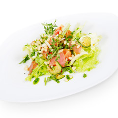 salad with trout and pine nuts