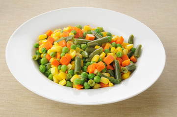 Bowl of mixed vegetables