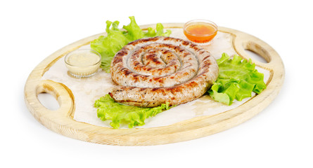 bavarian sausage. grill