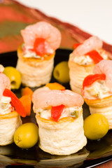 Seafood vol au vents