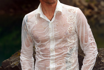 sexy, wet guy